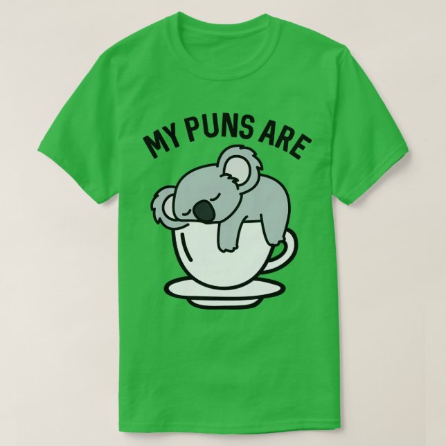 T-shirt Mes Puns Sont Du Thé Koala 2 (Design devant)
