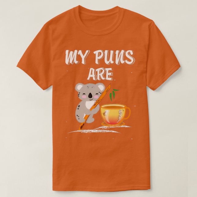 T-shirt Mes Puns Sont Du Thé Koala 6 (Design devant)