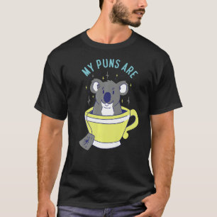 T-shirt Mes Puns Sont Koala Tea Herbivore Koala Bear