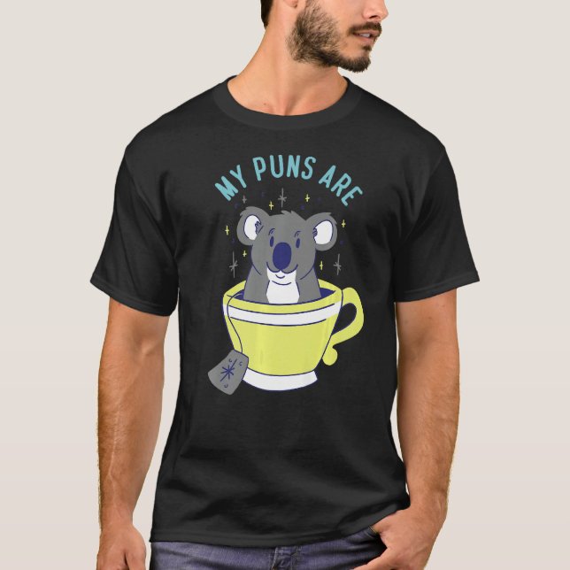 T-shirt Mes Puns Sont Koala Tea Herbivore Koala Bear (Devant)