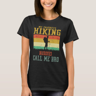 T-shirt Mes Randonnées préférés Appelez-Moi Camping Frère