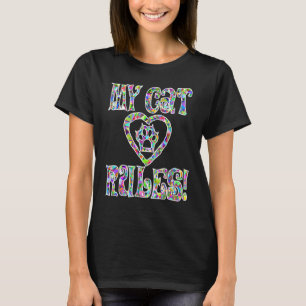 T-shirt Mes règles de chat Pet Kitty Chat