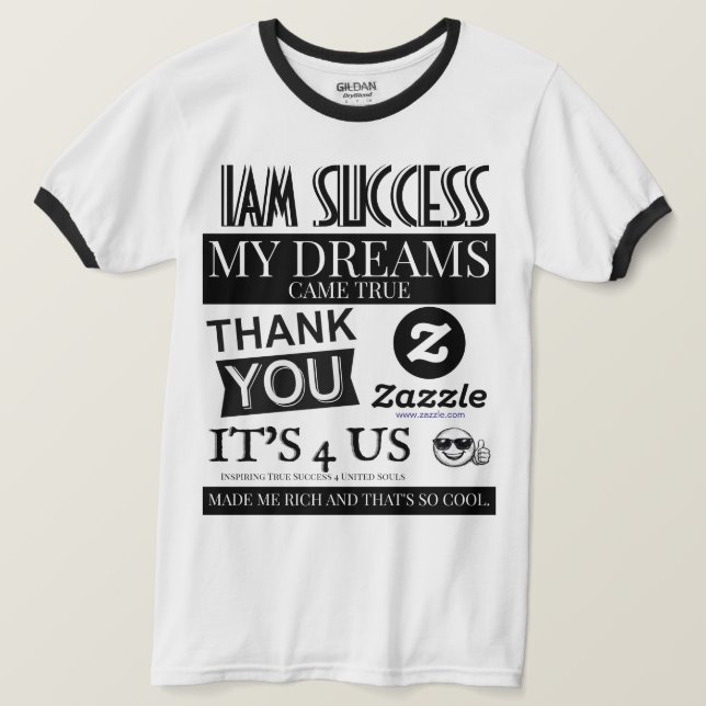 T-SHIRT MES RÊVES SE SONT RÉALISÉS (Design devant)