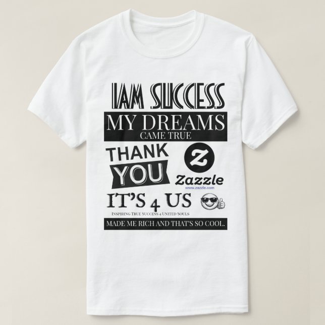 T-SHIRT MES RÊVES SE SONT RÉALISÉS (Design devant)