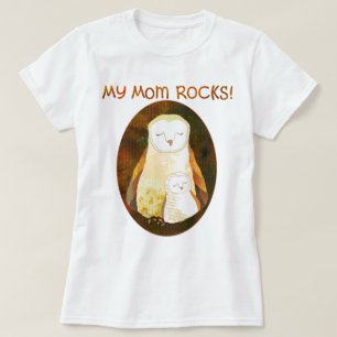 T-shirt Mes ROCHES de maman ! Chouette épervière de mèr