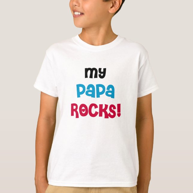 T-shirt Mes roches de papa (Devant)