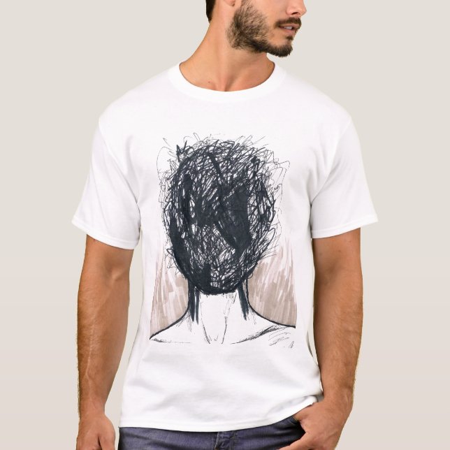 T-shirt Mes têtes un désordre (Devant)