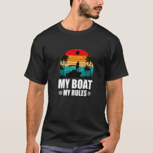T-shirt Mes Vêtements de Pêche selon Mes Règles de Bateau