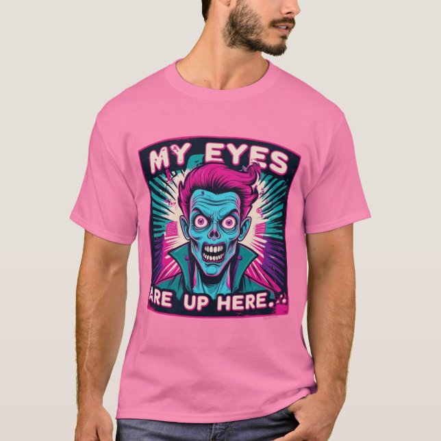 T-shirt Mes Yeux Sont Ici 80s (Devant)