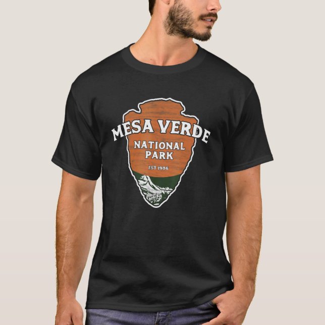 T-shirt Mesa Verde National Park Style Classique Arrowhead (Devant)