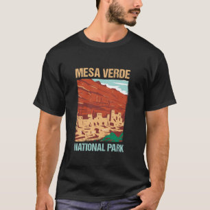 T-shirt Mesa Verde US National Park Colorado Cadeau Long S