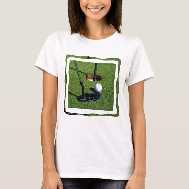 T-shirt Mesdames Golf Font Ce Chemin Par, (Devant)