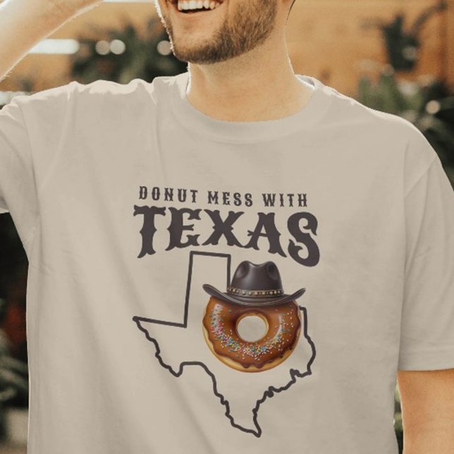 T-shirt Mess rustique de beignes avec le Texas (Rustic Donut Mess with Texas T-Shirt)