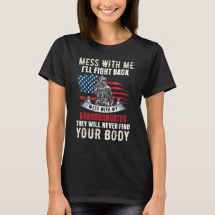 T-shirt Mess With Me Ill Combattre De Retour