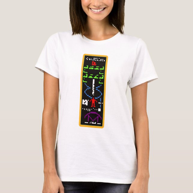 T-shirt Message d'alien d'Arecibo M13 (Devant)