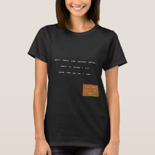 T-shirt Message dans le code Morse : La Vie Noire Est Impo