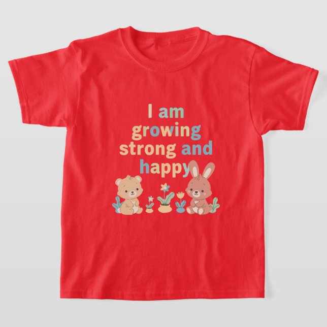 T-shirt Message de Croissance Positive pour Petits Apprent (Poser)