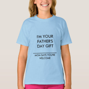 T-SHIRT MESSAGE DE FÊTE DES PÈRES DE CHEMISES T PAR ZAZZ