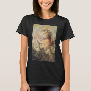 T-shirt Message de l'ange par George Swinstead, Art Vintag