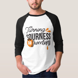 T-shirt Message de vie positif - Transformer l'acide en su