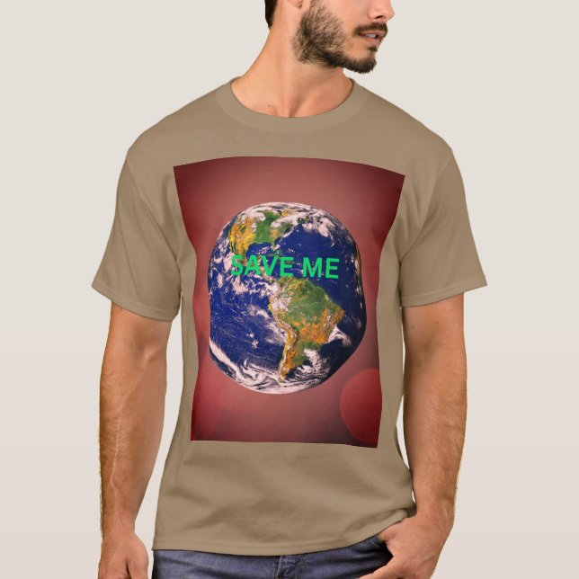 T-SHIRT MESSAGE DU JOUR DE LA TERRE  (Devant)