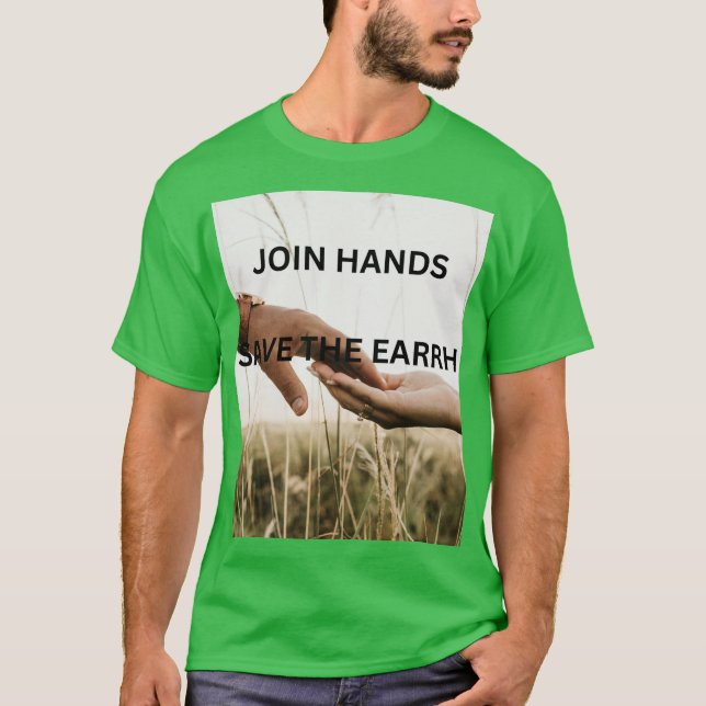 T-SHIRT MESSAGE DU JOUR DE LA TERRE  (Devant)