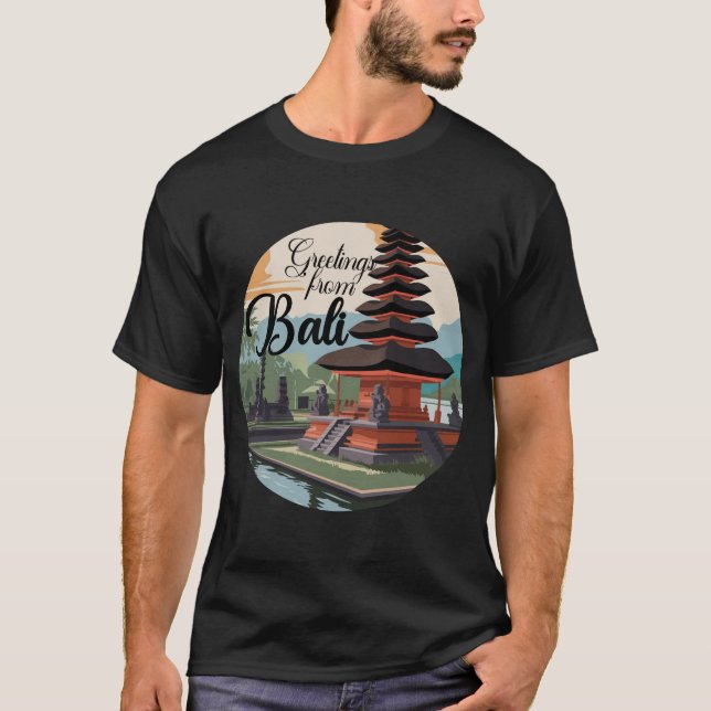 T-shirt Message du signe Bali (Devant)
