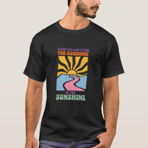 T-shirt Message Empowering Optimiste Vibrant Rétro, Soyez