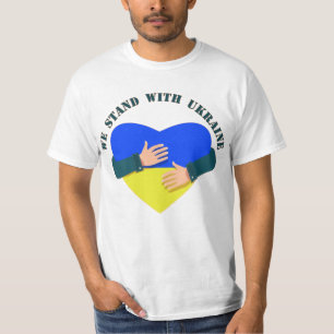 T-shirt Message inspirant Nous sommes avec Ukraine T-Shir
