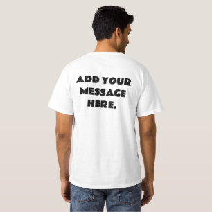 T-shirt Message personnalisé au dos