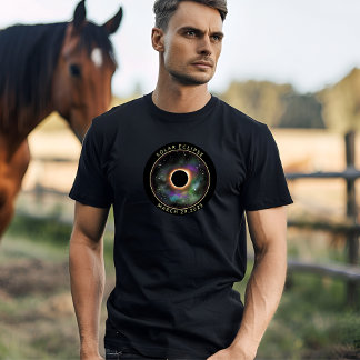 T-shirt Message personnalisé céleste éclipse solaire 2025