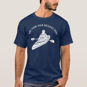 T-shirt Message personnalisé de style extérieur Kayakers