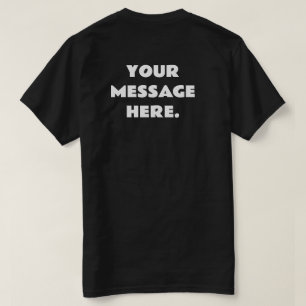 T-shirt Message personnalisée au dos