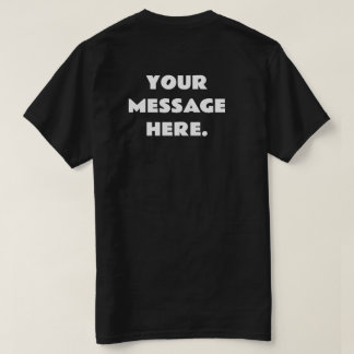 T-shirt Message personnalisée au dos