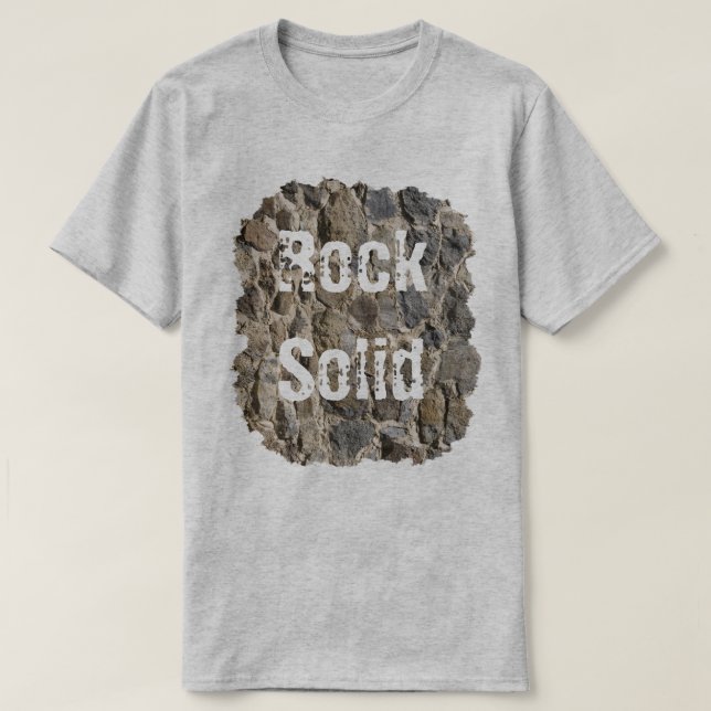 T-shirt Message solide de Stone Wall Rock (Design devant)