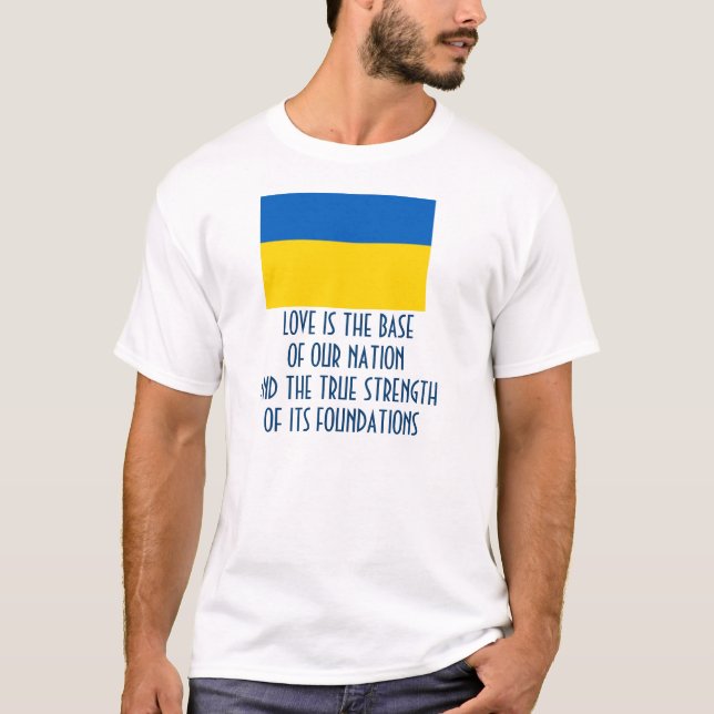 T-shirt MESSAGE Ukraine (Devant)