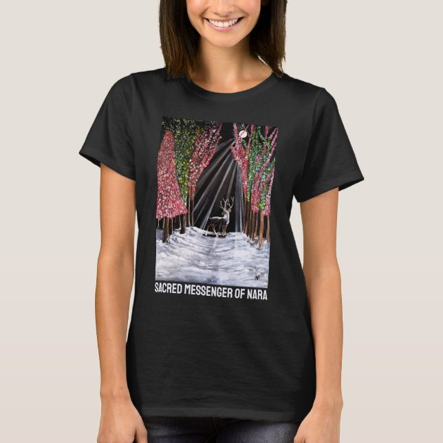 T-shirt Messager sacré de Nara Peinture d'Alfred Fox (Devant)