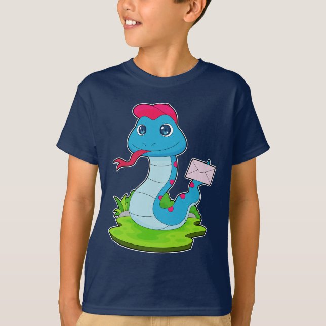 T-shirt Messagerie de serpent (Devant)