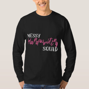 T-shirt Messagerie Écriture Handicap Équipe Dyslexie Sensi