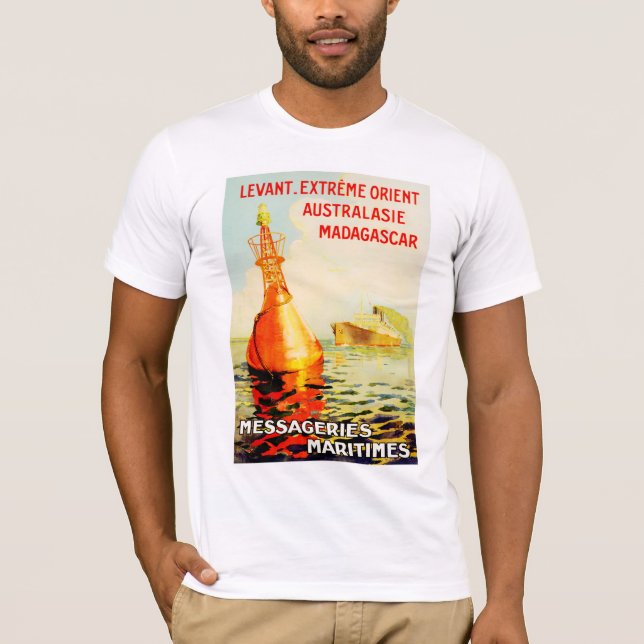 T-shirt Messageries Maritimes ~ Bouy (Devant)