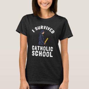 T-shirt Messe De L'Église Catholique De Soeurs Et L'École 
