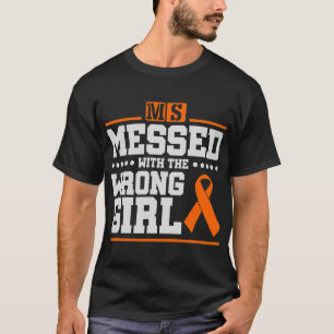 T-shirt Messed Avec La Fille Sclérose Don