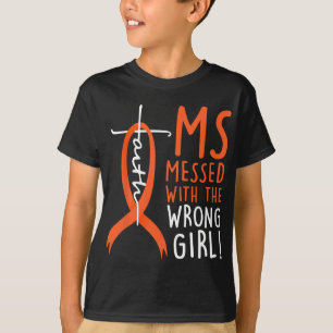 T-shirt Messed Avec La Mauvaise Fille Sclérose Multiples A