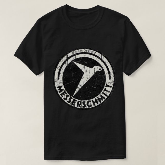 T-shirt Messerschmitt 2ÈME GUERRE MONDIALE German Vintage  (Design devant)
