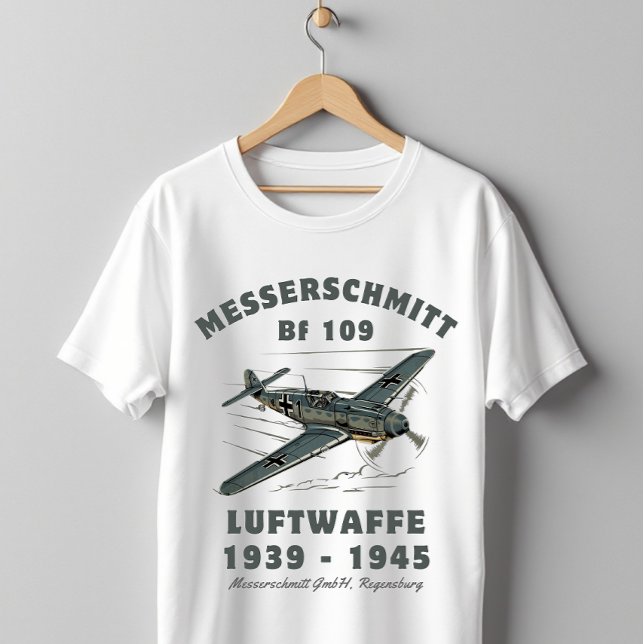 T-shirt Messerschmitt Bf 109 Luftwaffe chasseur de la Seco (Créateur téléchargé)