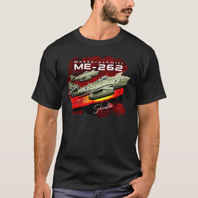 T-shirt Messerschmitt Me-262 Allemand Luftwaffe Avion de c (Devant)