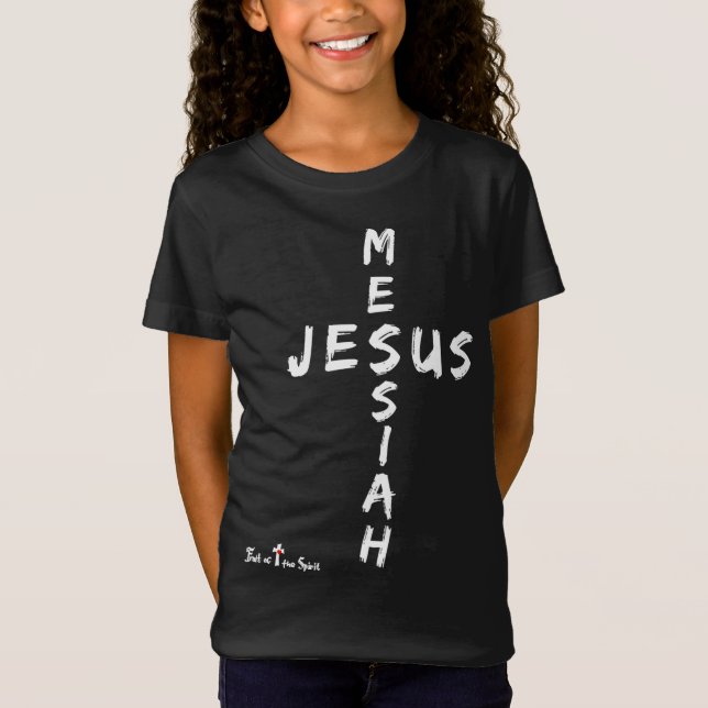 T-Shirt Messie Jésus Croix #Pâques #Noël Christian (Devant)