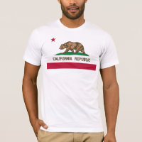 T-shirt messieurs de la République de Californie
