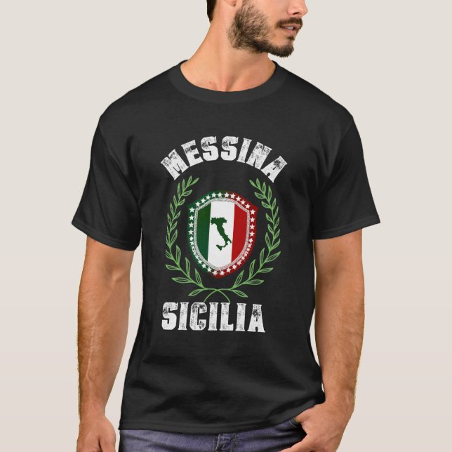 T-shirt Messine Sicilia Vacances Messine Sicile (Devant)