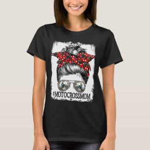 T-shirt Messy Bun Cheveux Motocross Maman Joueuse Mère mig